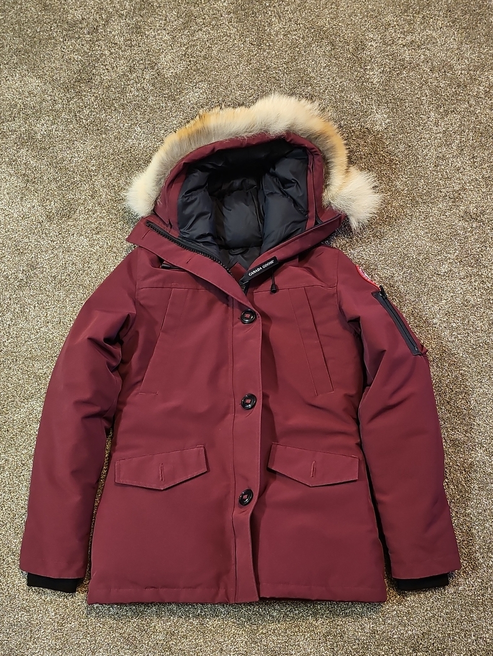 Canada Goose Montebello Burgundy Parka